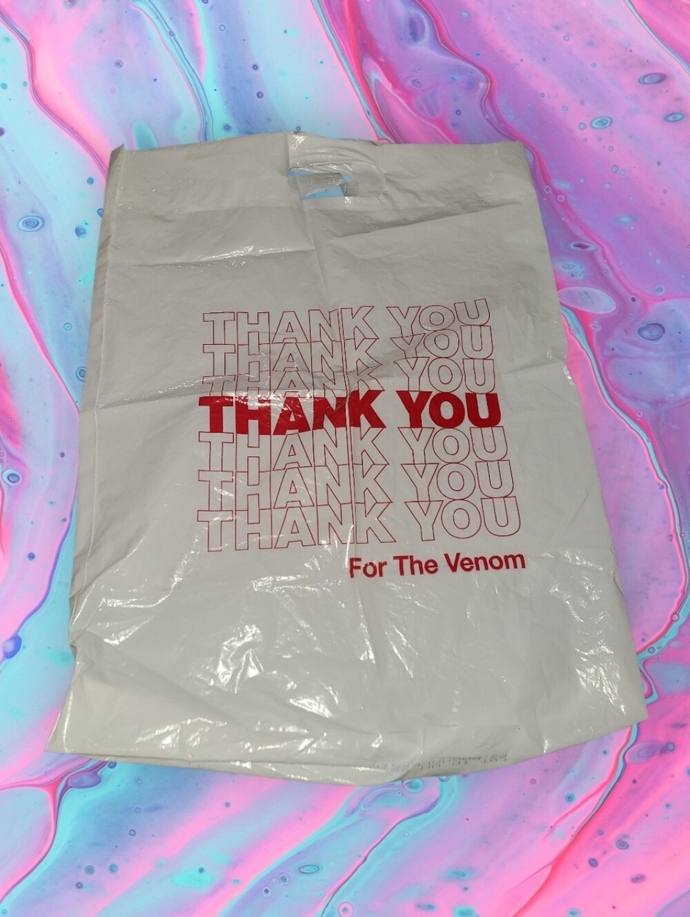 My Chemical Romance thank you for the venom plastic bag